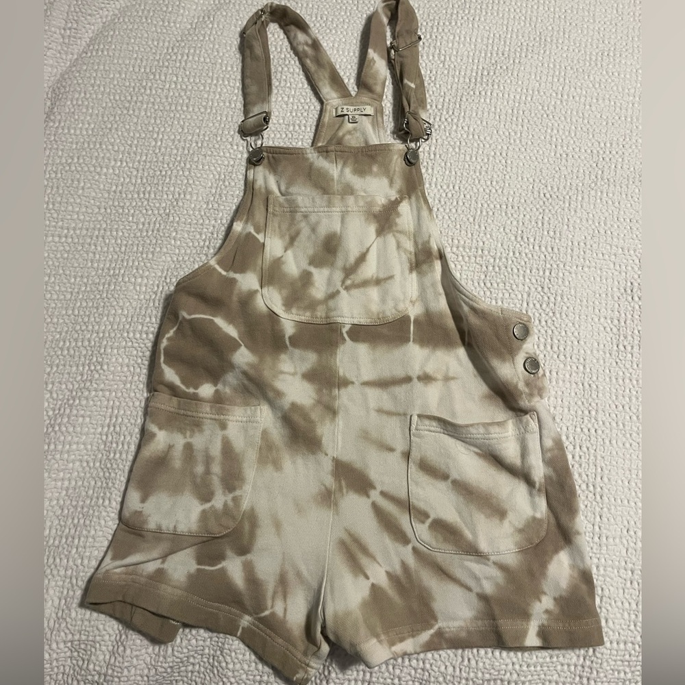 Tie Dye Overall Shorts